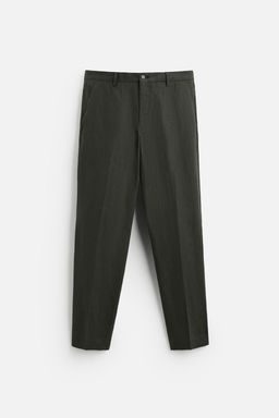 100% LINEN SUIT TROUSERS - Zara фото 14