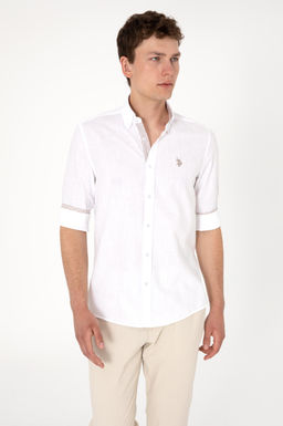 Erkek Beyaz Uzun Kollu G_mlek Sepette S_rpriz _ndirim