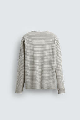 STRIPED JACQUARD T-SHIRT - Zara фото 8