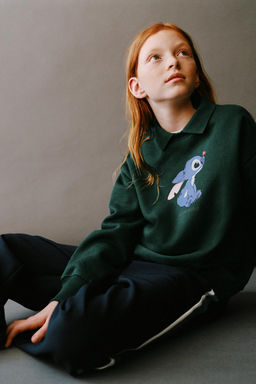 STITCH & ANGEL  DISNEY POLO SWEATSHIRT