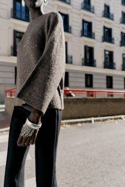SEQUIN KNIT JUMPER - Zara фото 5