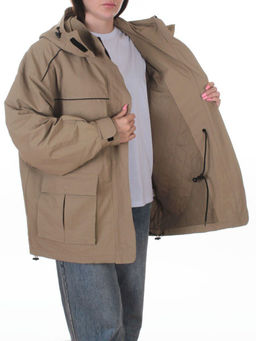 3101 DK. BEIGE Куртка демисезонная женская (100 гр. холлофайбер) - Fashion фото 7