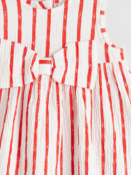 ?izgili Fiyonklu K?z Bebek Elbise