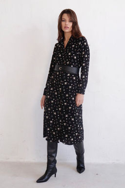 Платье-рубашка с английским воротником принт - Martichelli фото 289