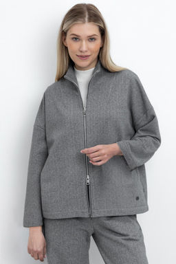 ЕВТ 3250/серый меланж,твид жакет жен