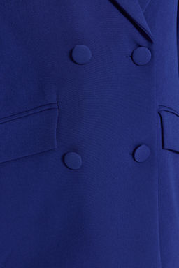 Saks Regular Astarl? Kruvaze Kapama Dokuma Blazer Ceket TWOSS21CE0137