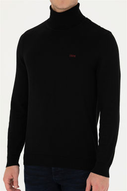 U. S. Polo Assn Мужской черный базовый свитер - U.s. polo assn фото 6