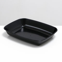 Цена за 2 шт. Туалет округлый без сетки 33.5×25×6 см, чёрный