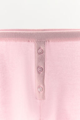 LEGGINGS CAPRI PUNTO BOTONES / Rosado - Zara фото 6