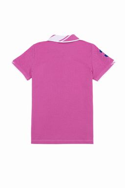 Розовая футболка с воротником поло для мальчиков Basic - U.s. polo assn фото 2