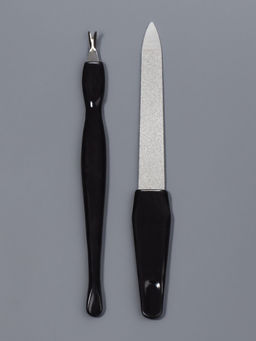 Цена за 4 шт. Набор маникюрный, 2 предмета: триммер, металлическая пилка