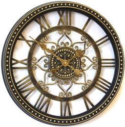 Настенные часы Mirron прозрачные C9002gold