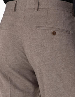 Норковые брюки узкого кроя из ткани - Cacharel фото 6