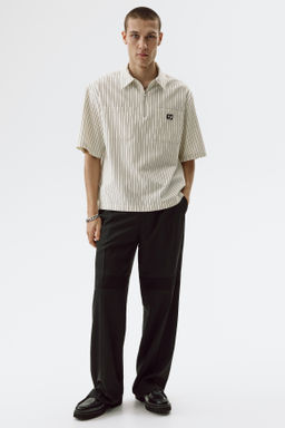Camisa de sarga con media cremallera Relaxed Fit - H&m фото 2