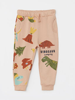 Beli Lastikli Bask?l? Erkek Bebek E?ofman Alt