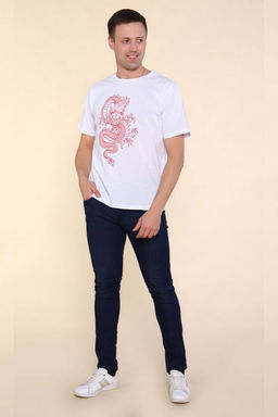 2224 Футболка мужская Тату дракона