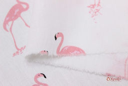 Сатин Розовые фламинго, ш.1.61м, хлопок-100%, 120гр/м.кв - Купава фото 4