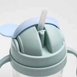 Поильник с силиконовой трубочкой 200 мл., с ручками, цвет МИКС - Simaland фото 6