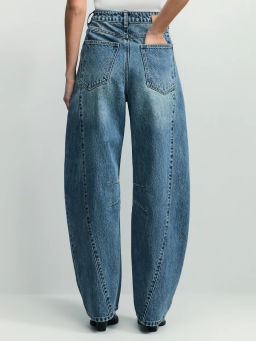 Джинсы barrel со средней посадкой / Zarina  фото 4