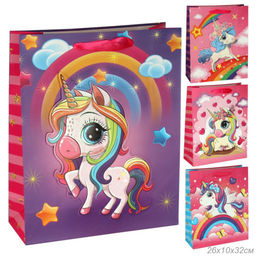 Пакет подарочный 32x26x10 / 1362M /уп 12/480/ микс