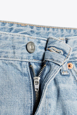 MID-WAIST RIPPED TRF DENIM BERMUDA SHORTS - Zara фото 13