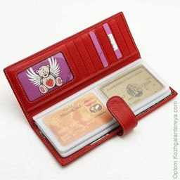 Женская кожаная визитница Sergio Valentini СВ 8095-075/2  фото 6