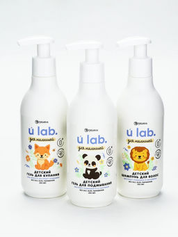 Детский шампунь для волос «Зверята»,с экстрактом ромашки и мочевины, 250 мл, ULAB