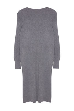 Antrasit Maxi Triko Premium Iplik/Ozel Iplik Elbise TWOAW24EL00100