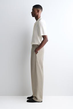 PANTAL?N DE LINO RELAXED FIT STRAIGHT LEG - H&m фото 4
