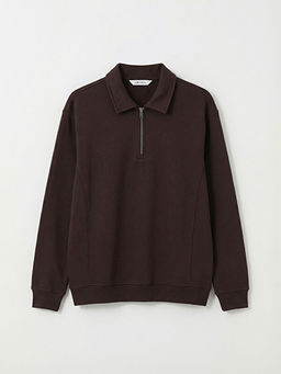 Polo Yaka Erkek Sweatshirt