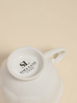 Чайная пара SL Home Аманде, чашка 220 мл, блюдце 17?17?2 см, фарфор, белая