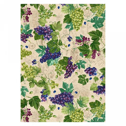 Полотенце вафельное 50х60см "Лоза", хлопок 100%, "Домашняя мода" (Россия)