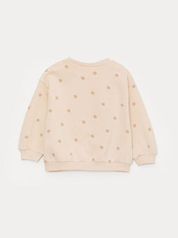 Bisiklet Yaka Uzun Kollu Minnie Mouse Bask?l? K?z Bebek Sweatshirt ve Tayt 2li Tak?m - Waikiki фото 3