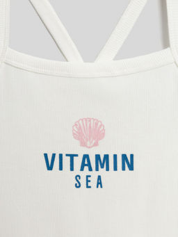 ACOOLA / Майка детская для девочек Idra молочный  фото 4