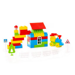 Конструктор Строитель (101 элемент) (в пакете) - Полесье фото 4