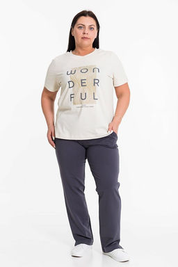 Костюм М325111Па молоко/серый - Елена фото 4