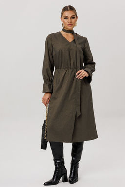 Платье ANELLI 1745 золотые струны  фото 9