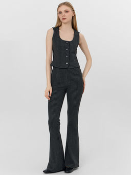 Жилет женский в полоску