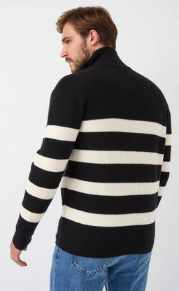 Джемпер F421-1545 black-white - Fine joyce фото 7