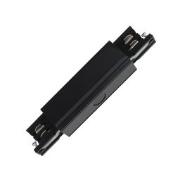 UBX-A12 BLACK 1 POLYBAG Соединитель для шинопроводов прямой внешний. Трехфазный. Цвет черный. Упаковка полиэтиленовый пакет.