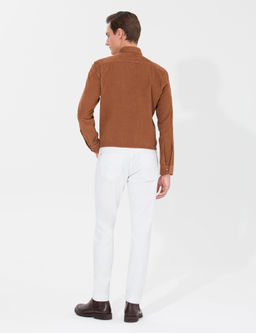 Beyaz Slim Fit Jean Pantolon