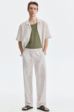 Pantal?n en mezcla de lino Relaxed Fit - H&m фото 7