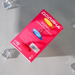 Цена за 2 шт. Форма для мороженого Доляна Симпл, 11?11?6.5 см, 3 ячейки, прозрачная  фото 4