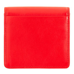 Итальянский кожаный кошелек DuDu серии Flores | огненно-красный - Dudubags фото 4