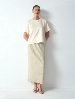 EMKA / Юбка макси из люрекса