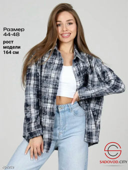 Рубашка женская в клетку - Fiona фото 2