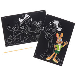 Цена за 3 шт. Гравюра детская, 2 штуки, со стекой, Ну, погоди!