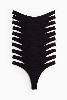 Pack de 10 bragas Thong de algodon
