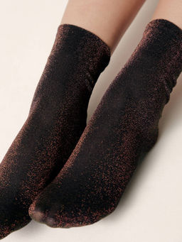 Цена за 2 пары. Носки Классические CONTE Сияющие носки с люрексом shiny copper