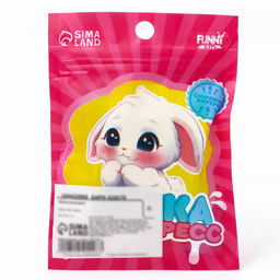 Цена за 2 шт. Антистресс сквиш мялка «Зайка», с наклейки, в пакете